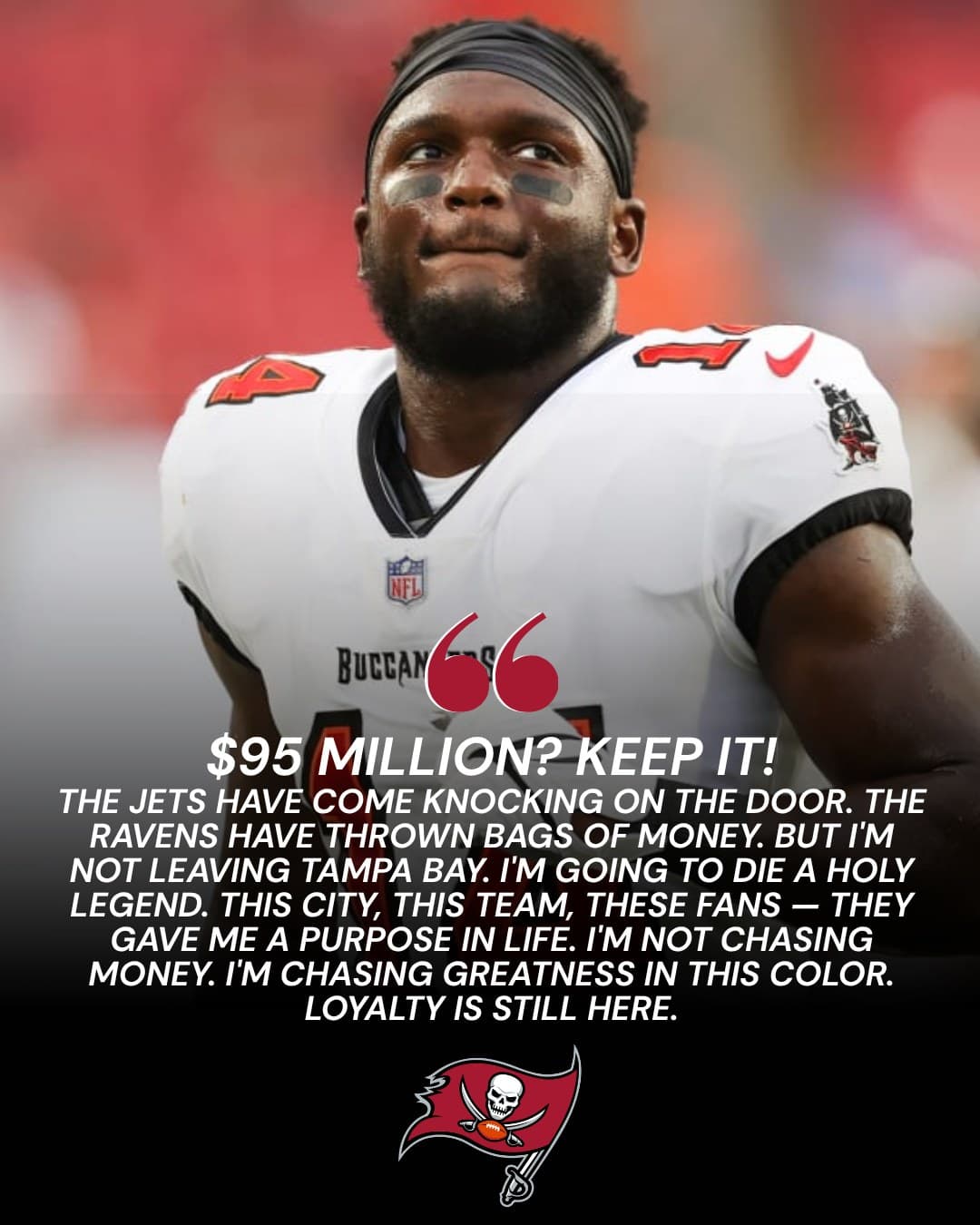 $95 million wouldn’t sway him. Even a former Super Bowl champion couldn ...