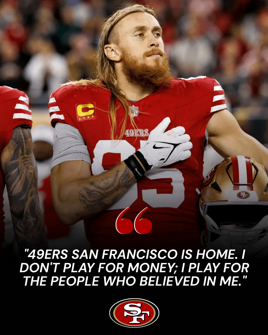 🔥 Davante Adams Demanded A Trade. Tyreek Hill Chased The Money. DeAndre Hopkins Forced His Way Out. And Then There Is George Kittle — Who Heard His Name In Trade Rumors and Immediately Offered To Take LESS Money To Stay A 49er. Same NFL. Completely Different Character. In A League Full Of Players Who Love The CONTRACT — Kittle Is The Rare One Who Loves The TEAM. We Don’t Deserve Him. 🔴🏈-ETH