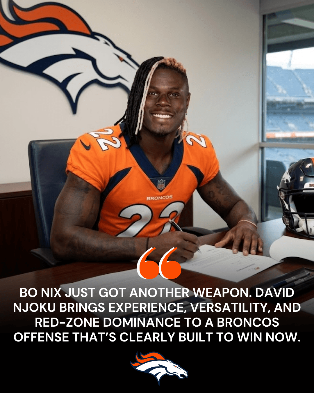 “ALL-IN OR ALL-RISK? Denver Broncos Load Up Around Bo Nix as David Njoku Arrival Ignites Hype, Pressure, and Fierce Debate”_pom