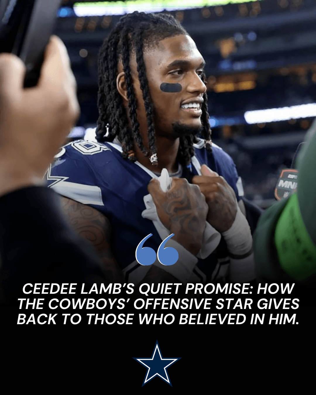 CeeDee Lamb’s Quiet Promise: How the Cowboys’ Offensive Star Gives Back to Those Who Believed in Him.-hihehu