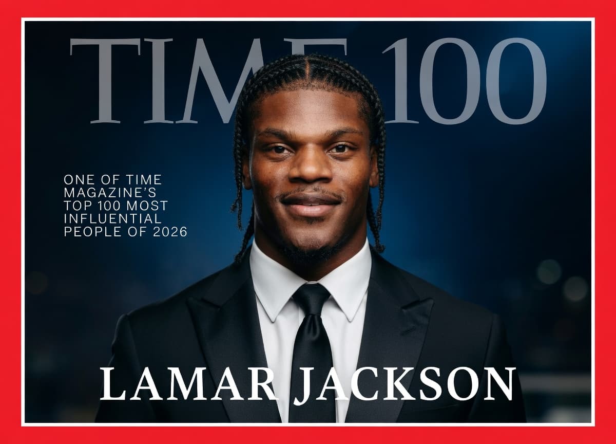 GLOBAL SPOTLIGHT MOMENT: Lamar Jackson Lands on TIME Magazine 100 Most Influential List — Celebration, Debate, and Questions Explode Across the National Football League_pom