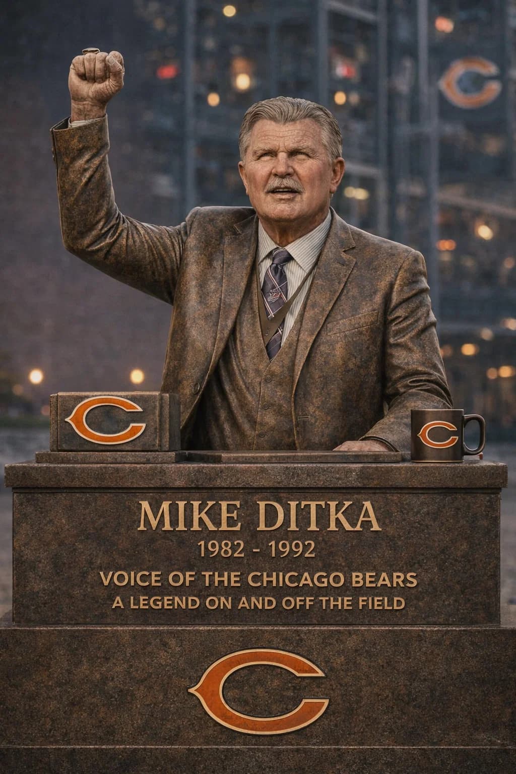 🚨 BREAKING NEWS: The CHICAGO BEARS have won a $1.1 million project to erect a new monument honoring legend Mike Ditka — Soldier Field is about to welcome a new iconic figure! A moving act, affirming Ditka legacy forever at the heart of CHICAGO football. This is not just a replica… but a memorial that will live on. paupau